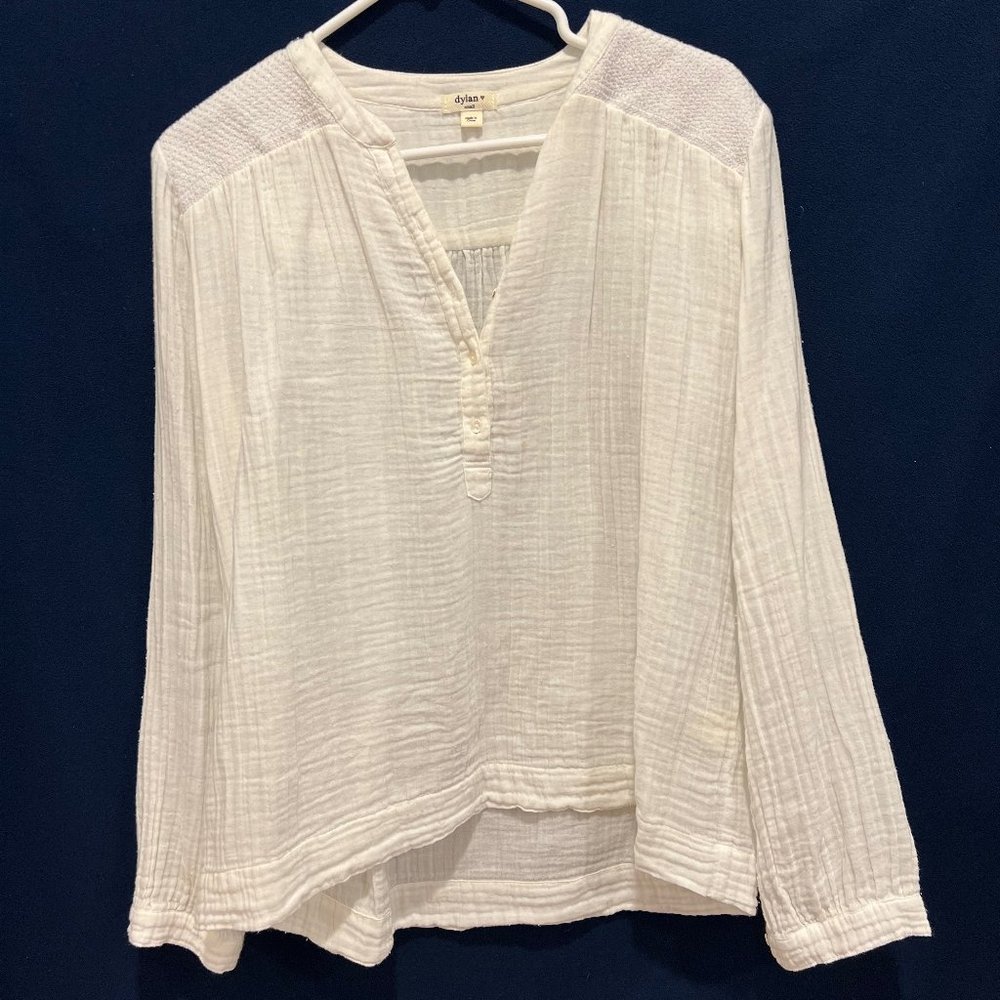 Dylan Taylor Cotton Gauze Shirt Size S